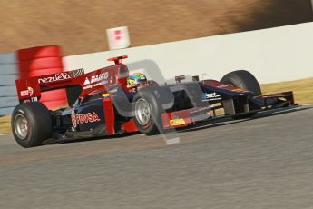 © Octane Photographic Ltd. GP2 Winter testing Barcelona Day 2, Wednesday 7th March 2012. Venezuela GP Lazarus, Fabrizio Crestani. Digital Ref : 0236cb1d4340