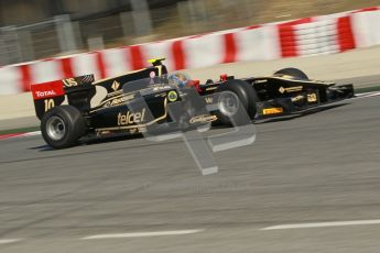 © Octane Photographic Ltd. GP2 Winter testing Barcelona Day 2, Wednesday 7th March 2012. Lotus GP, Esteban Gutierrez. Digital Ref : 0236cb1d4830