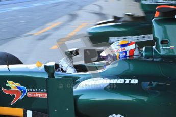 © Octane Photographic Ltd. GP2 Winter testing Barcelona Day 2, Wednesday 7th March 2012. Caterham Racing, Rodolfo Gonzales. Digital Ref : 0236cb7d1657