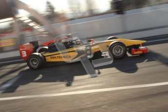 © Octane Photographic Ltd. GP2 Winter testing Barcelona Day 2, Wednesday 7th March 2012. DAMS, Davide Valsecchi. Digital Ref : 0236cb7d1704