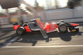 © Octane Photographic Ltd. GP2 Winter testing Barcelona Day 2, Wednesday 7th March 2012. Marussia Carlin, Rio Haryanto. Digital Ref : 0236cb7d1708