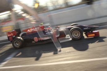 © Octane Photographic Ltd. GP2 Winter testing Barcelona Day 2, Wednesday 7th March 2012. Venezuela GP Lazarus, Giancarlo Senerelli. Digital Ref : 0236cb7d1722