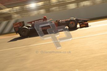 © Octane Photographic Ltd. GP2 Winter testing Barcelona Day 2, Wednesday 7th March 2012. Venezuela GP Lazarus, Fabrizio Crestani. Digital Ref : 0236cb7d1776