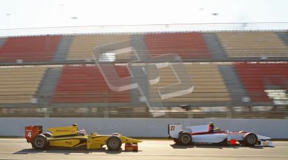 © Octane Photographic Ltd. GP2 Winter testing Barcelona Day 2, Wednesday 7th March 2012. Rapax, Tom Dillman and DAMS, Felipe Nasr. Digital Ref : 0236lw7d8145