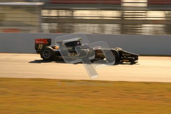 © Octane Photographic Ltd. GP2 Winter testing Barcelona Day 2, Wednesday 7th March 2012. Lotus GP, Esteban Gutierrez. Digital Ref : 0236lw7d8323