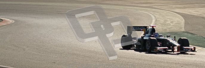 © Octane Photographic Ltd. GP2 Winter testing Barcelona Day 2, Wednesday 7th March 2012. Caterham Racing, Rodolfo Gonzales. Digital Ref : 0236lw7d8530
