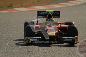 © Octane Photographic Ltd. GP2 Winter testing Barcelona Day 2, Wednesday 7th March 2012. Racing Engineering, Nathanael Berthon. Digital Ref : 0236lw7d8595