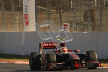 © Octane Photographic Ltd. GP2 Winter testing Barcelona Day 2, Wednesday 7th March 2012. Venezuela GP Lazarus, Giancarlo Senerelli. Digital Ref : 0236lw7d8657