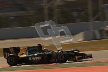 © Octane Photographic Ltd. GP2 Winter testing Barcelona Day 2, Wednesday 7th March 2012. Caterham Racing, Rodolfo Gonzales. Digital Ref : 0236lw7d9087