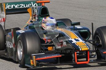 © Octane Photographic Ltd. GP2 Winter testing Barcelona Day 2, Wednesday 7th March 2012. Caterham Racing, Rodolfo Gonzales. Digital Ref : 0236lw7d9139