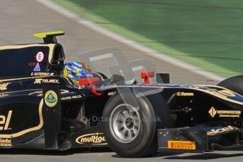 © Octane Photographic Ltd. GP2 Winter testing Barcelona Day 2, Wednesday 7th March 2012. Lotus GP, Esteban Gutierrez. Digital Ref : 0236lw7d9220