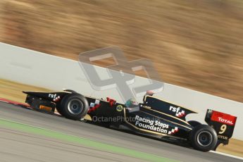 © Octane Photographic Ltd. GP2 Winter testing Barcelona Day 3, Thursday 8th March 2012. Lotus GP, James Calado, Racing Steps. Digital Ref : 0237cb1d5200