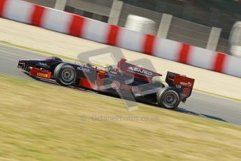 © Octane Photographic Ltd. GP2 Winter testing Barcelona Day 3, Thursday 8th March 2012. Venezuela GP Lazarus, Fabrizio Crestani. Digital Ref : 0237cb1d5332