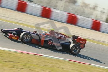 © Octane Photographic Ltd. GP2 Winter testing BarcelonaDay 3, Thursday 8th March 2012. Venezuela GP Lazarus, Giancarlo Senerelli. Digital Ref : 0237cb1d5416