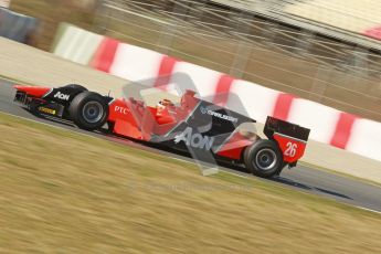 © Octane Photographic Ltd. GP2 Winter testing Barcelona Day 3, Thursday 8th March 2012. Marussia Carlin, Max Chilton. Digital Ref : 0237cb1d5433