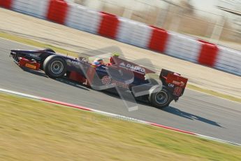 © Octane Photographic Ltd. GP2 Winter testing BarcelonaDay 3, Thursday 8th March 2012. Venezuela GP Lazarus, Giancarlo Senerelli. Digital Ref : 0237cb1d5459