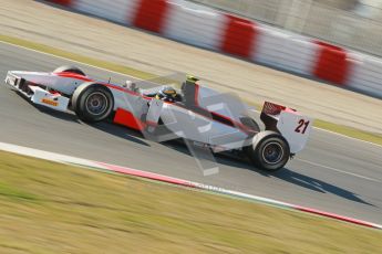 © Octane Photographic Ltd. GP2 Winter testing Barcelona Day 3, Thursday 8th March 2012. Rapax, Tom Dillman. Digital Ref : 0237cb1d5468