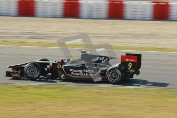 © Octane Photographic Ltd. GP2 Winter testing Barcelona Day 3, Thursday 8th March 2012. Lotus GP, James Calado, Racing Steps. Digital Ref : 0237cb1d5501