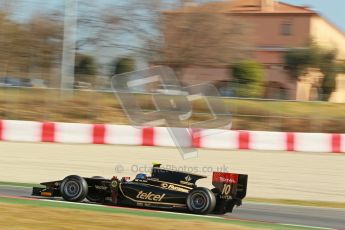 © Octane Photographic Ltd. GP2 Winter testing Barcelona Day 3, Thursday 8th March 2012. Lotus GP, Esteban Gutierrez. Digital Ref : 0237cb1d5703