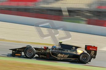 © Octane Photographic Ltd. GP2 Winter testing Barcelona Day 3, Thursday 8th March 2012. Lotus GP, Esteban Gutierrez. Digital Ref : 0237cb1d5811