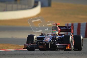 © Octane Photographic Ltd. GP2 Winter testing Barcelona Day 3, Thursday 8th March 2012. Venezuela GP Lazarus, Fabrizio Crestani. Digital Ref :  0237cb7d2381