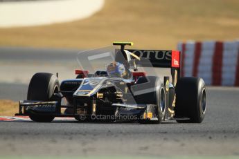 © Octane Photographic Ltd. GP2 Winter testing Barcelona Day 3, Thursday 8th March 2012. Lotus GP, Esteban Gutierrez. Digital Ref : 0237cb7d2390