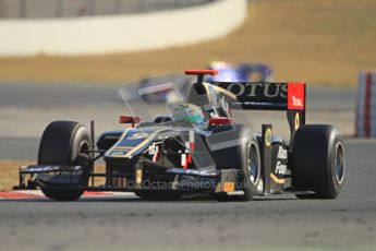 © Octane Photographic Ltd. GP2 Winter testing Barcelona Day 3, Thursday 8th March 2012. Lotus GP, James Calado, Racing Steps. Digital Ref : 0237cb7d2414