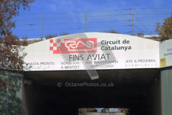 © Octane Photographic Ltd. An end to the 2012 winter testing season in Spain, Gracias and we will see you next year! Digital Ref : 0237cb7d2575