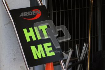 © Octane Photographic Ltd. GP2 Winter testing Barcelona Day 3, Thursday 8th March 2012. Arden International, front pitstop jack. Digital Ref : 0237lw7d9256