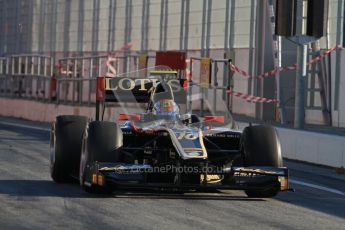 © Octane Photographic Ltd. GP2 Winter testing Barcelona Day 3, Thursday 8th March 2012. Lotus GP, Esteban Gutierrez. Digital Ref : 0237lw7d9287