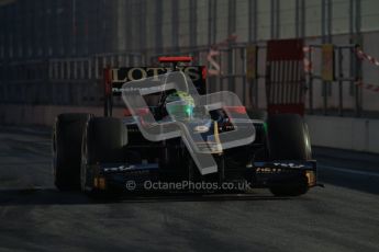 © Octane Photographic Ltd. GP2 Winter testing Barcelona Day 3, Thursday 8th March 2012. Lotus GP, James Calado, Racing Steps. Digital Ref : 0237lw7d9297
