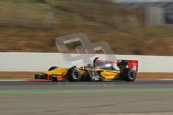 © Octane Photographic Ltd. GP2 Winter testing Barcelona Day 3, Thursday 8th March 2012. DAMS, Davide Valsecchi. Digital Ref : 0237lw7d9602