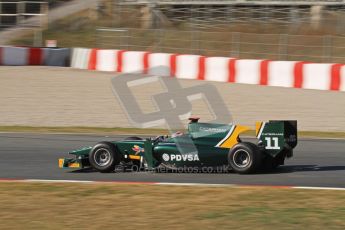 © Octane Photographic Ltd. GP2 Winter testing Barcelona Day 3, Thursday 8th March 2012. Caterham Racing, Rodolfo Gonzales. Digital Ref : 0237lw7d9794