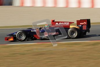 © Octane Photographic Ltd. GP2 Winter testing Barcelona Day 3, Thursday 8th March 2012. Venezuela GP Lazarus, Fabrizio Crestani. Digital Ref : 0237lw7d9956