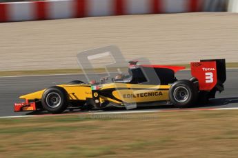 © Octane Photographic Ltd. GP2 Winter testing Barcelona Day 3, Thursday 8th March 2012. DAMS, Davide Valsecchi. Digital Ref : 0237lw7d9965