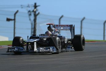 World © Octane Photographic Ltd. F1 USA - Circuit of the Americas - Friday Afternoon Practice - FP2. 16th November 2012. Williams FW34 - Pastor Maldonado. Digital Ref: 0558lw1d1691