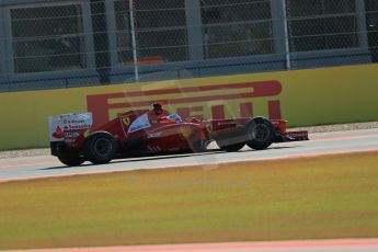 World © Octane Photographic Ltd. F1 USA - Circuit of the Americas - Friday Afternoon Practice - FP2. 16th November 2012. Ferrari F2012 - Fernando Alonso. Digital Ref: 0558lw1d1840