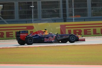 World © Octane Photographic Ltd. F1 USA - Circuit of the Americas - Friday Afternoon Practice - FP2. 16th November 2012. Red Bull RB8 - Mark Webber. Digital Ref: 0558lw1d1858