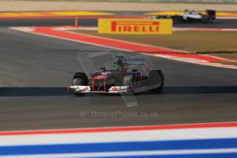 World © Octane Photographic Ltd. F1 USA - Circuit of the Americas - Friday Afternoon Practice - FP2. 16th November 2012. Ferrari F2012 - Felipe Massa. Digital Ref: 0558lw1d1944
