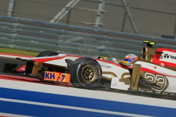 World © Octane Photographic Ltd. F1 USA - Circuit of the Americas - Friday Afternoon Practice - FP2. 16th November 2012. HRT F112 - Narain Karthikeyan. Digital Ref: 0558lw1d2126