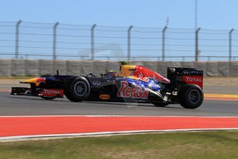 World © Octane Photographic Ltd. F1 USA - Circuit of the Americas - Friday Afternoon Practice - FP2. 16th November 2012. Red Bull RB8 - Mark Webber. Digital Ref: 0558lw7d3316