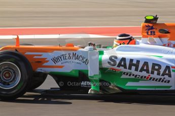 World © Octane Photographic Ltd. F1 USA - Circuit of the Americas - Friday Afternoon Practice - FP2. 16th November 2012. Sahara Force India VJM05 - Nico Hulkenberg. Digital Ref: 0558lw7d3404