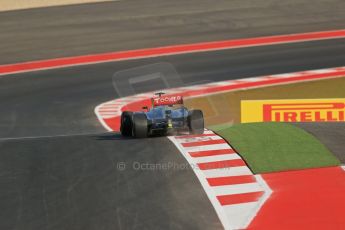 World © Octane Photographic Ltd. F1 USA - Circuit of the Americas - Friday Morning Practice - FP1. 16th November 2012. Lewis Hamilton - Vodafone McLaren Mercedes MP4/27. Digital Ref: 0557lw1d0633