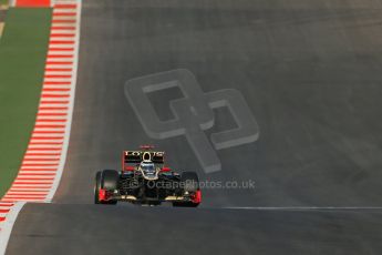 World © Octane Photographic Ltd. F1 USA - Circuit of the Americas - Friday Morning Practice - FP1. 16th November 2012. Lotus E20 - Kimi Raikkonen. Digital Ref: 0557lw1d0710