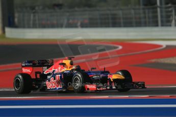 World © Octane Photographic Ltd. F1 USA - Circuit of the Americas - Friday Morning Practice - FP1. 16th November 2012 Red Bull RB8 - Sebastian Vettel. Digital Ref: 0557lw1d1209