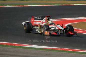 World © Octane Photographic Ltd. F1 USA - Circuit of the Americas - Friday Morning Practice - FP1. 16th November 2012 . HRT F112 - Pedro de la Rosa. Digital Ref: 0557lw1d1399