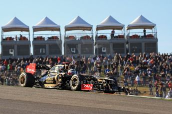 World © Octane Photographic Ltd. F1 USA - Circuit of the Americas - Friday Morning Practice - FP1. 16th November 2012. Lotus E20 - Kimi Raikkonen. Digital Ref: 0557lw7d2962