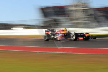World © Octane Photographic Ltd. F1 USA - Circuit of the Americas - Friday Morning Practice - FP1. 16th November 2012. Red Bull RB8 - Mark Webber. Digital Ref: 0557lw7d2984
