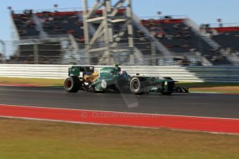 World © Octane Photographic Ltd. F1 USA - Circuit of the Americas - Friday Morning Practice - FP1. 16th November 2012. Caterham CT01 - Vitaly Petrov. Digital Ref: 0557lw7d2999