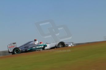 World © Octane Photographic Ltd. F1 USA - Circuit of the Americas - Friday Morning Practice - FP1. 16th November 2012. Mercedes AMG Petronas F1 W03 - Michael Schumacher. Digital Ref: 0557lw7d3094